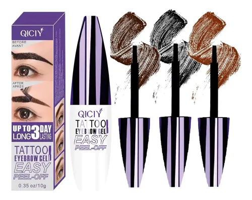 Kit 3 Tintes Waterproof Para Cejas Marrón Natural