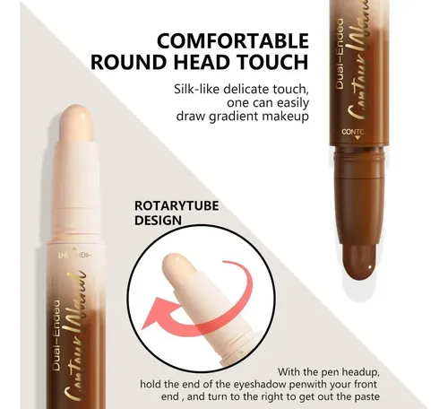 Contorno 21# Dual Ended Neutral Nude Beige Iluminador