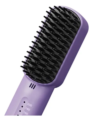 Peine Alisador De Pelo Calentado Con 3 Temperaturas Violeta