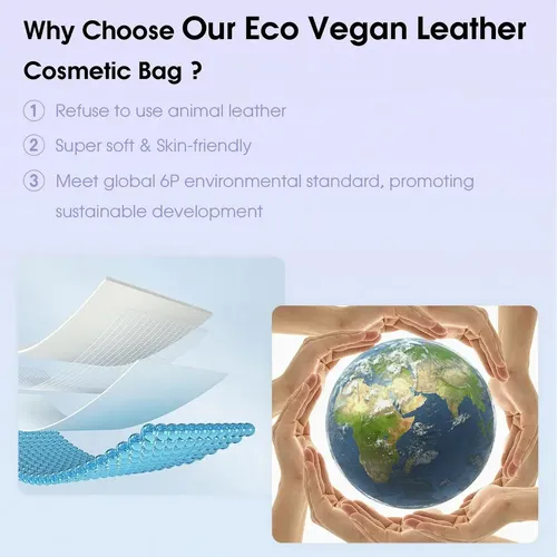 Bolso De Maquillaje Portátil, Ecológico Y Cómodo