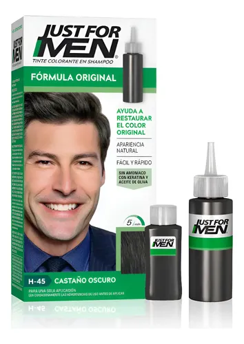 Tintura Shampoo Just For Men Fórmula Original Castaño Oscuro