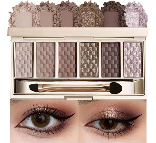 Paleta De Sombras Mauve Grey 6 Tonos Vegana Hxssll 03