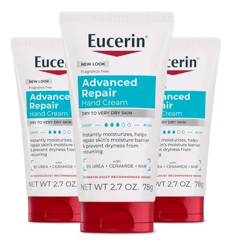 Crema Manos Eucerin Advanced Repair 80ml Hidratante-pack  3