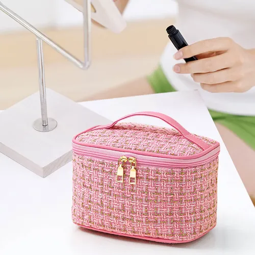 Bolsa De Maquillaje Reutilizable De Gran Capacidad, Portátil