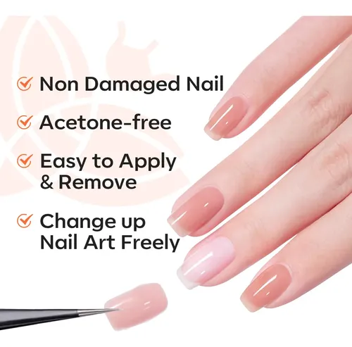 Base En Gel Modelones, 10 Ml, Despegable Y De Secado Rápido
