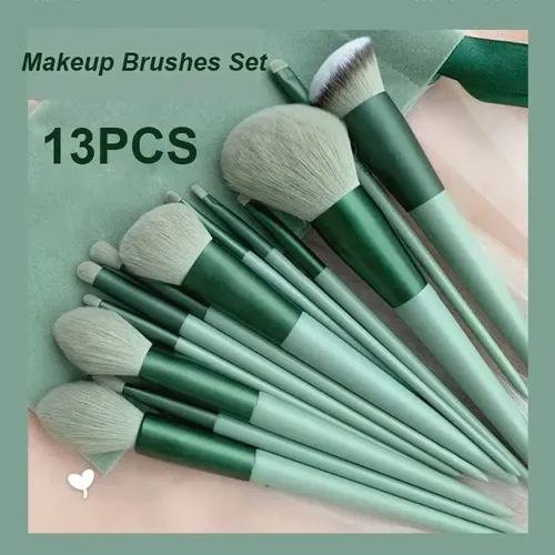 Set De Brochas Para Maquillaje X13 Piezas Kit Completo