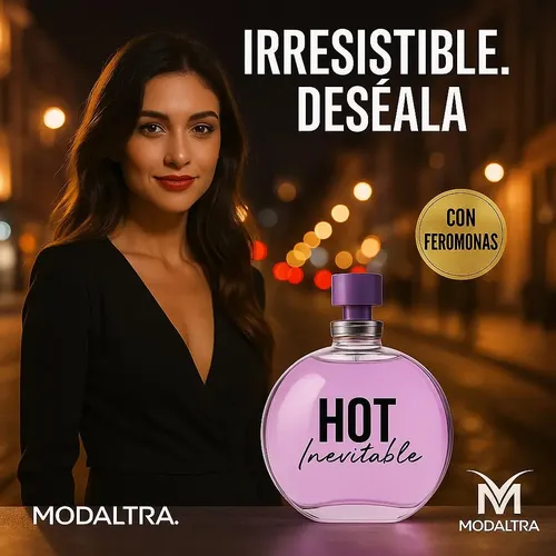Perfume Mujer Hot Inevitable Feromonas 100ml. +perfumero