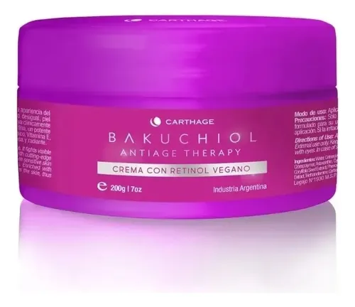 Crema Antiarrugas Carthage Bakuchiol Vegana Antiage Firmeza
