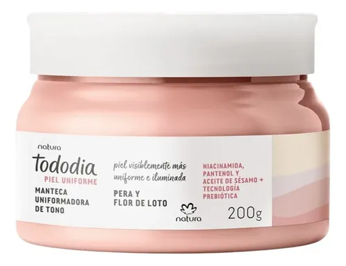 Manteca Unificadora Tono Pera Y Flor De Loto Tododia Natura