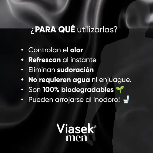 Viasek Men Toallitas Humedas 16u
