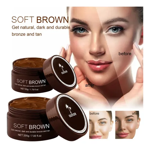Crema Bronceadora Ouhoe Para Uso En Verano Y Playa, Ayuda A