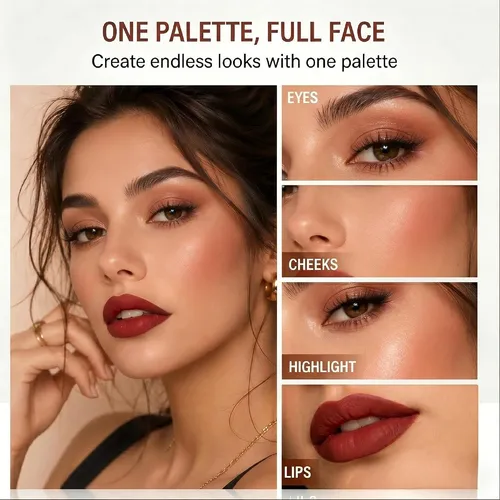 Kit De Maquillaje Todo En Uno Forseekup A – 12 Sombras, 4