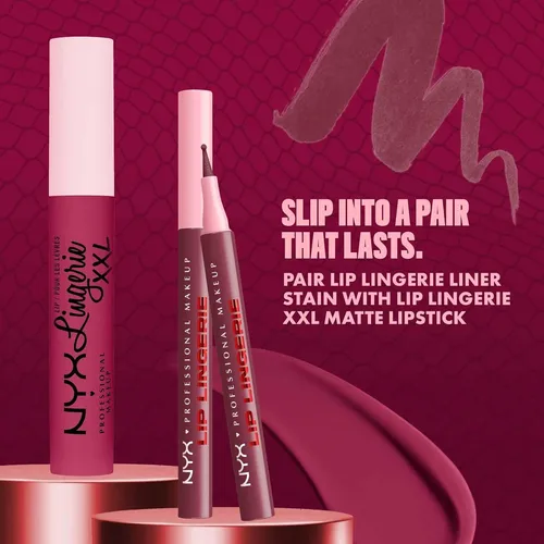 Lápiz Delineador Y Mancha De Labios Nyx Steamy Spice 04 Steamy Spice