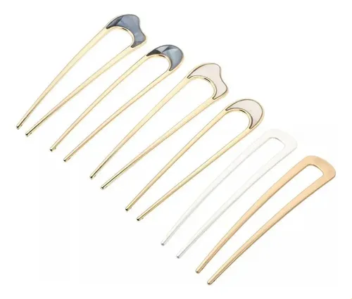 Clipe De Cabelo Francês De Metal Vintage, 6pcs D