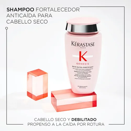 Shampoo Fortalecedor Anticaída Nutre Cabello Quebradizo 250m