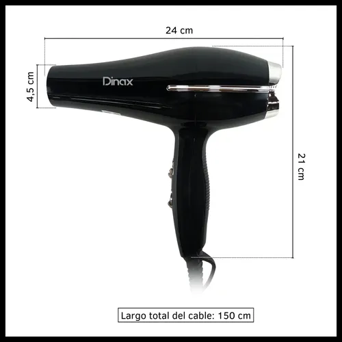Secador de Pelo Dinax SECHD2301 2000W Negro 2 Velocidades