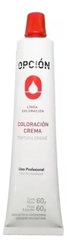 Tintura Crema Profesional Opcion Para Cabello 60g Pack X10 Tono Color a Elección