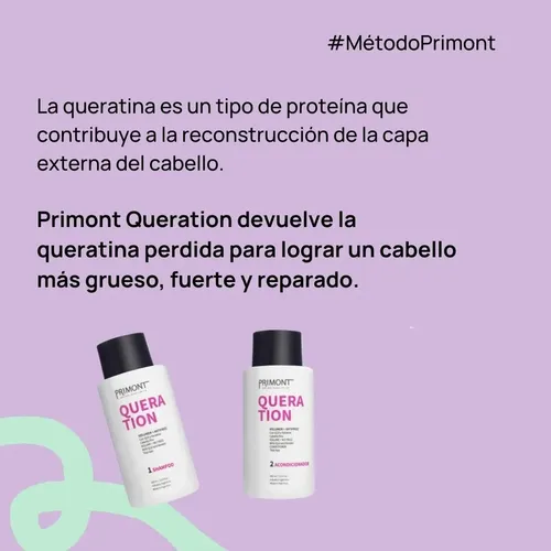 Primont Queration 3 Pasos Shampoo + Acond+ Spray Top Finish
