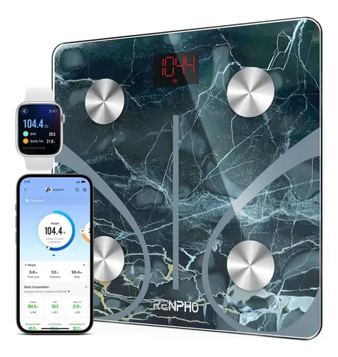 Báscula Inteligente Renpho Digital Bmi Para Baño, Bluetooth
