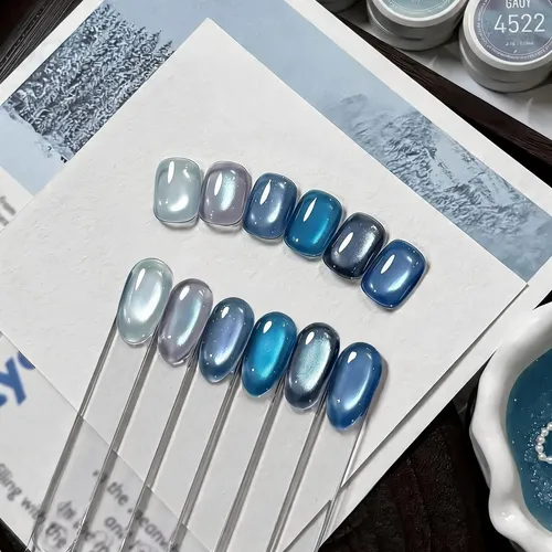 Gel Cat Eye Gaoy Ocean Whisper: 6 Esmaltes Magnéticos Con