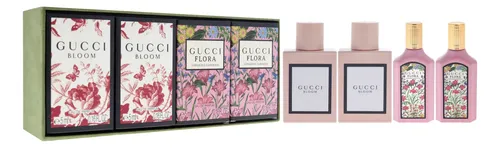 Gucci Variety De Gucci Para Mujer, Miniset De Regalo De 4 Piezas, 2 Aerosoles Gucci Bloom Edp De 0.16 Oz, 2 Aerosoles Fl