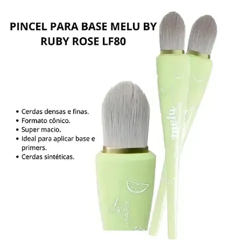 Set X7 Brochas Pinceles Variados Maquillaje Melu Ruby Rose