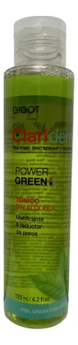 Gigot Clariderm Power Green Tonico Facial S/alcohol 125 Ml.