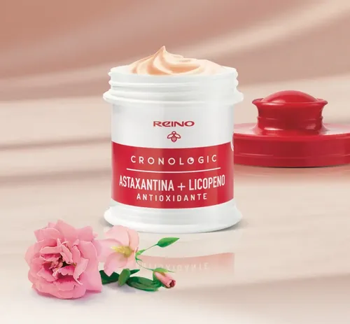 Crema Antioxidante Día Noche Astaxantina Licopeno Rostro 55g Reino