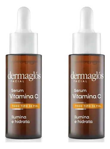 Pack 2 Dermaglós Facial Sérum Vitamina C Antioxidante