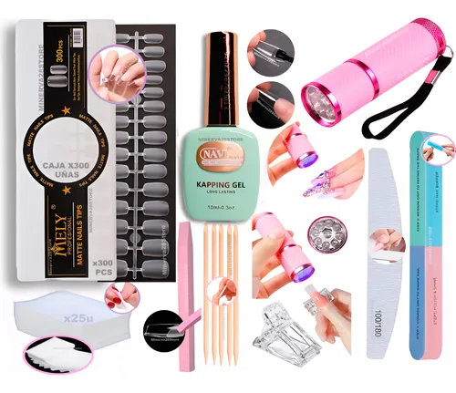 Tips Mely X300 Kit/combo, Kapping Gel Navi Soft Gel Linterna