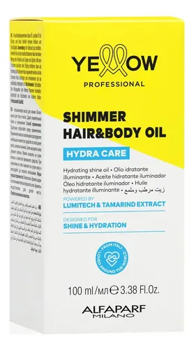 Yellow Hydra Care Shimmer Aceite Cabello Cuerpo Hidrata 100