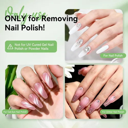 Removedor De Uñas Sin Acetona Jodsone 6.09 Fl Oz (con