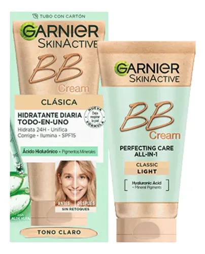 Bb Cream Garnier Skinactive Clásica Tono Claro 50ml