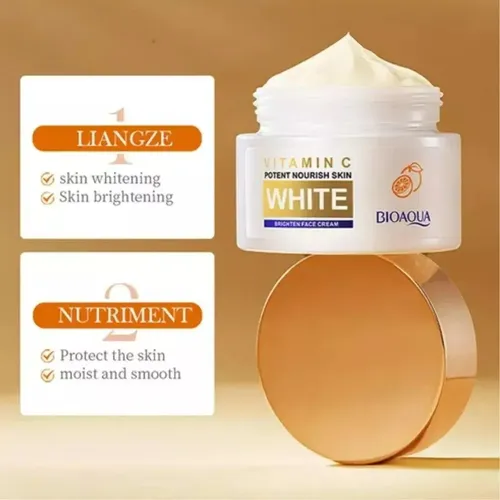 Crema Facial Vitamina C Aclarante Despigmentante Bioaqua