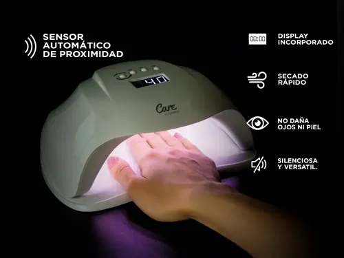 Cabina Lampara Uv Led 72 Watts Kit Gelificadas Tips Lima Gel