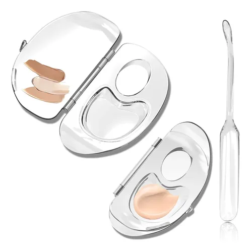 Paleta De Mezcla De Maquillaje 3 En 1, Pequeña Placa De