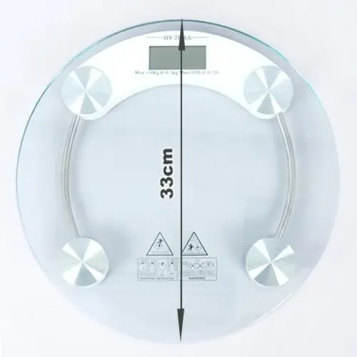 Balanza Digital Baño Personal 180 Kg Vidrio Templado Color Transparente