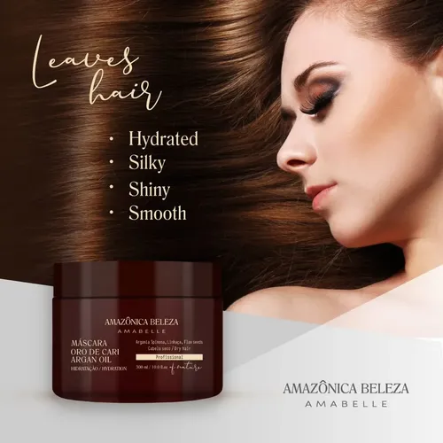 Mascarilla Capilar Amazónica Beleza Oro De Cari 300 Ml Hidra