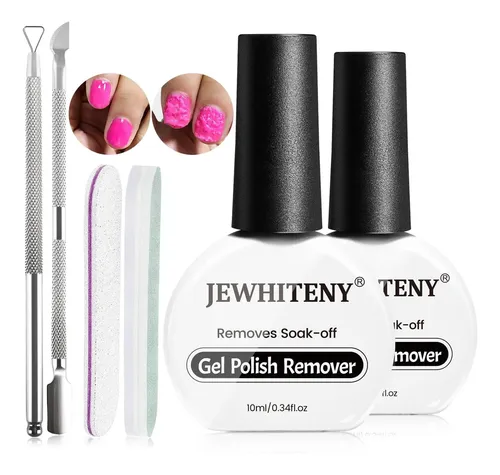 Set Removedor De Esmalte En Gel Jewhiteny 2x10ml +