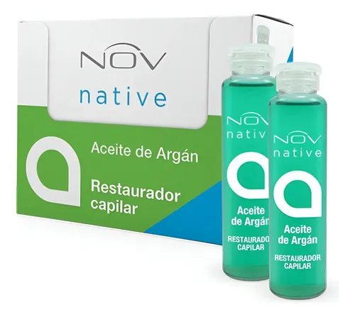 Ampolla Argan Nov Restaurador Capilar Caja X 15 Unidades