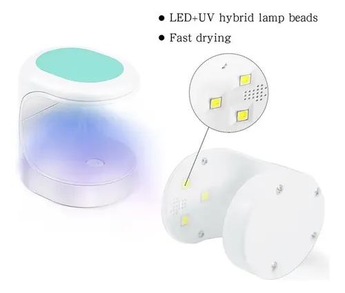 * Secador De Uñas Led Con Luz Ultravioleta, Lámpara Uv (