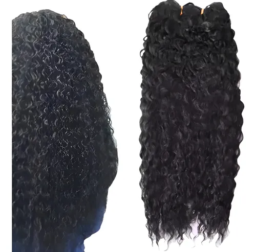 Cortina De Pelo Rizado Orgánico 4,50 Metros Castaño 4 Lfme