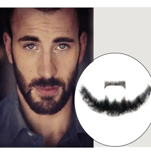 ) La Barba Falsa De Wig Hair For Hombre Es Pelo De Peluca !