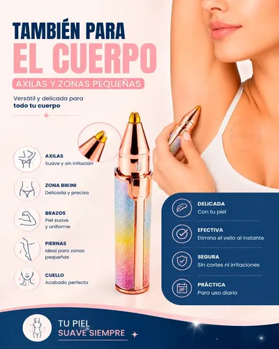 Depiladora RelexTech 2 En 1 USB Cejas Boca Nariz Axilas Inalámbrica