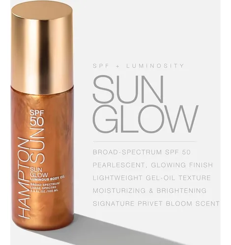 Protección Spf50 Hampton Sun Aceite Corporal Luminoso