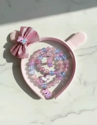 Set De Bijouterie y Accesorios De Pelo Peppa Pig Para Niñas
