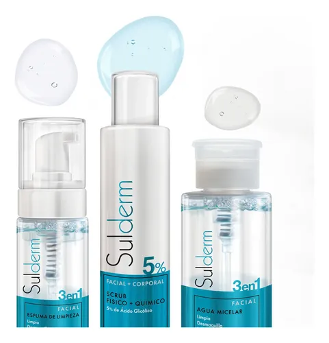 Sulderm Agua Micelar + Clear Complexion + Hydra Filler Light