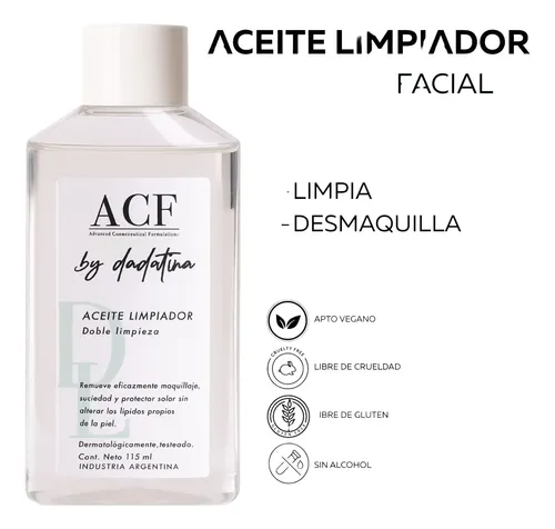 Acf Aceite Limpiador Desmaquillante Dadatina Doble Limpieza