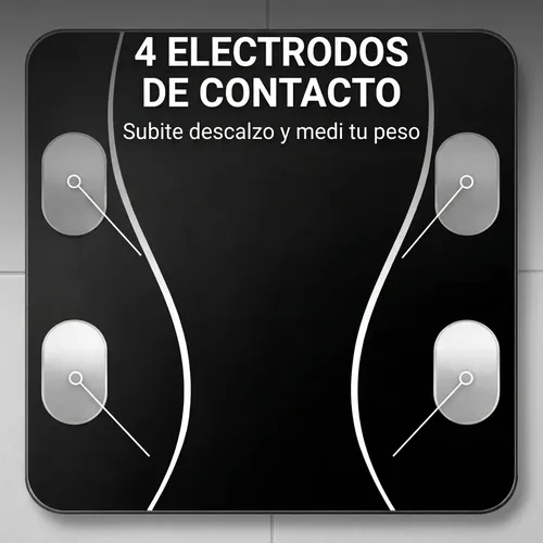 Balanza Inteligente Bluetooth App Celular Baño 180kg