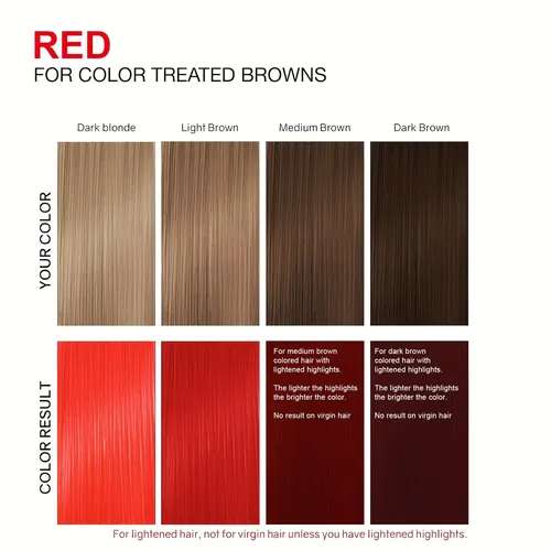 Sumifang Color Rojo Pasión Para Base De Cabello 8-10 Grados